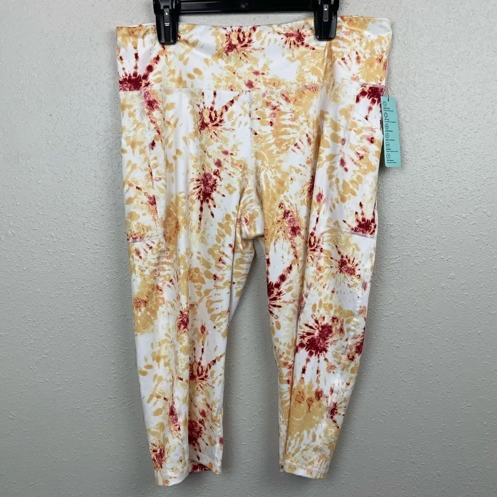 NWT Ideology Crop High Rise 1/4 Leggings Size XXL